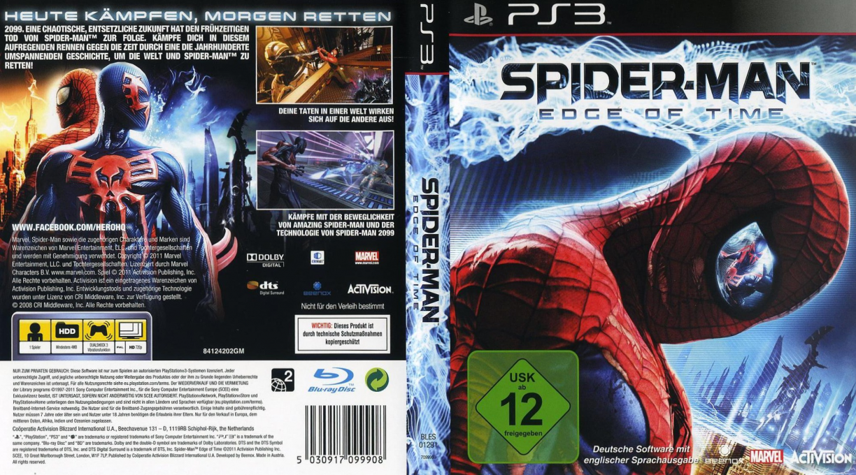 Spider-man - Aux Frontières Du Temps — box-texture (DE)