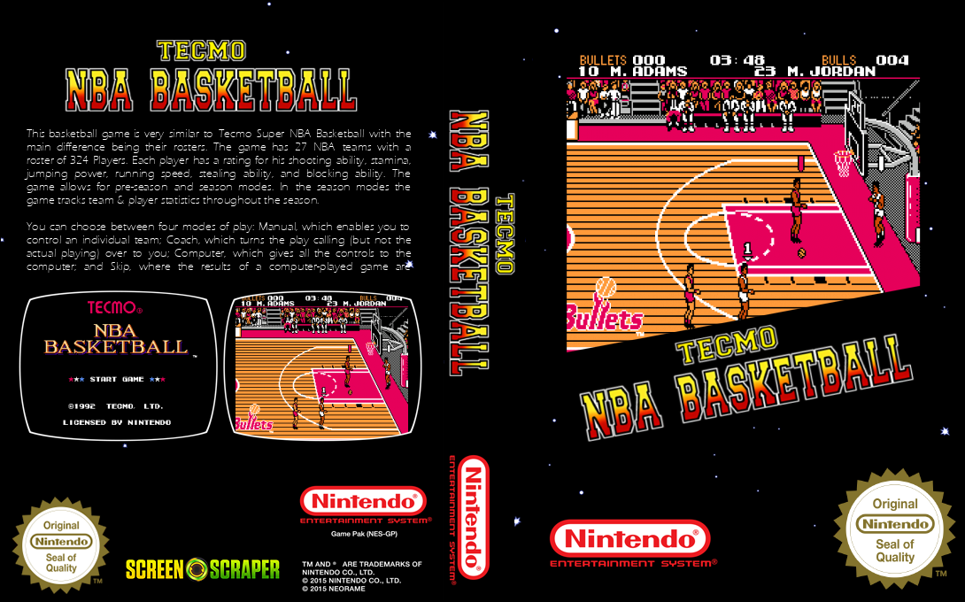 Tecmo Nba Basketball — box-texture (SS)