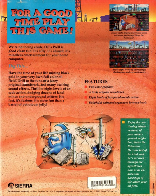 Oil's Well — box-2D-back (US)