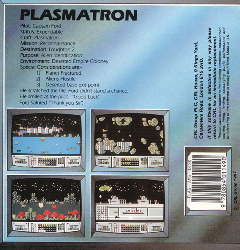 Plasmatron — box-2D-back (EU)