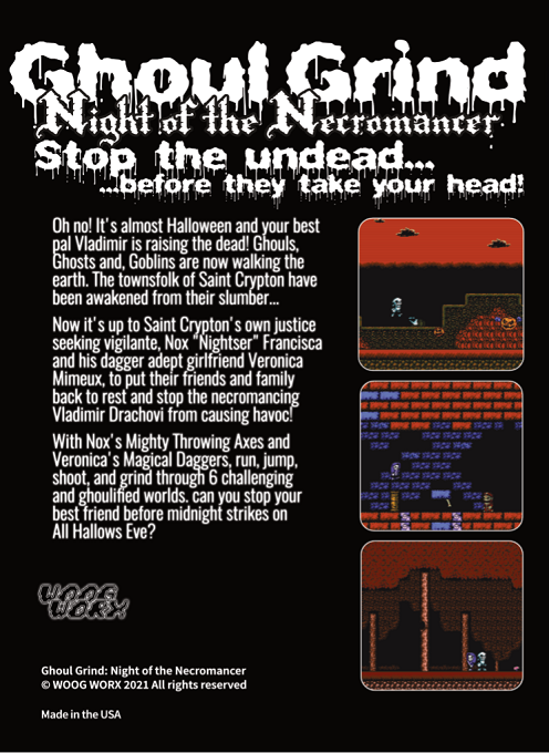 Ghoul Grind - Night of the Necromancer — box-2D-back (WOR)