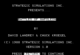Battle of Napoleon — sstitle (WOR)