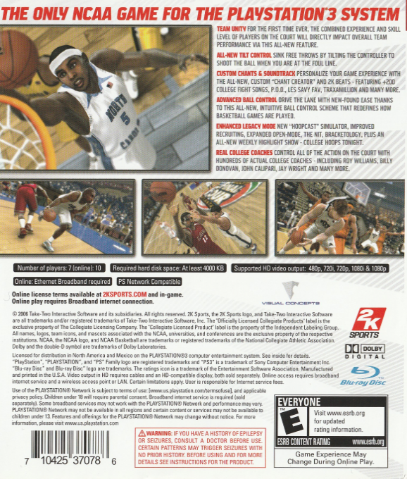 College Hoops 2K7 — box-2D-back (US)