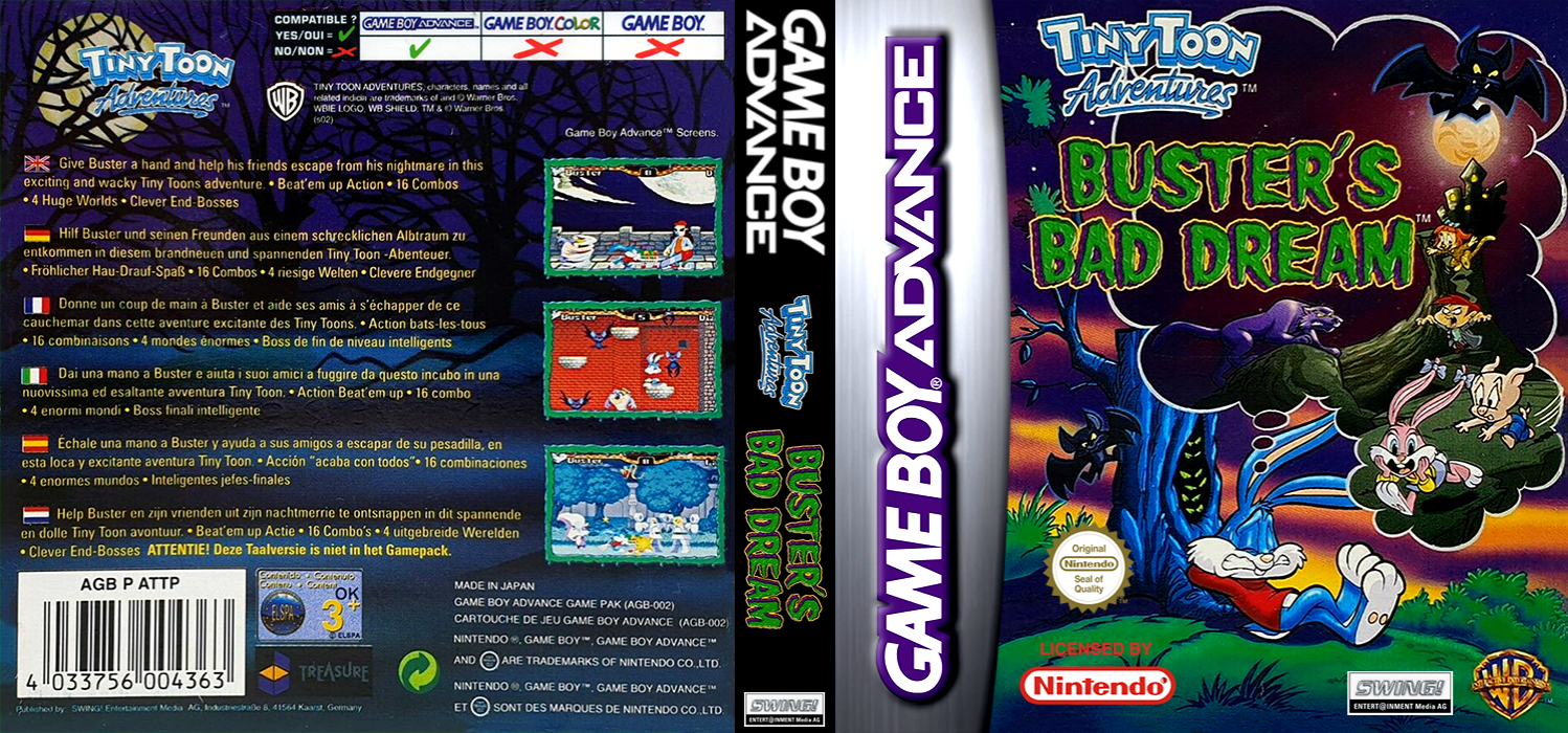 Tiny Toon Adventures - Buster's Bad Dream — box-texture (EU)