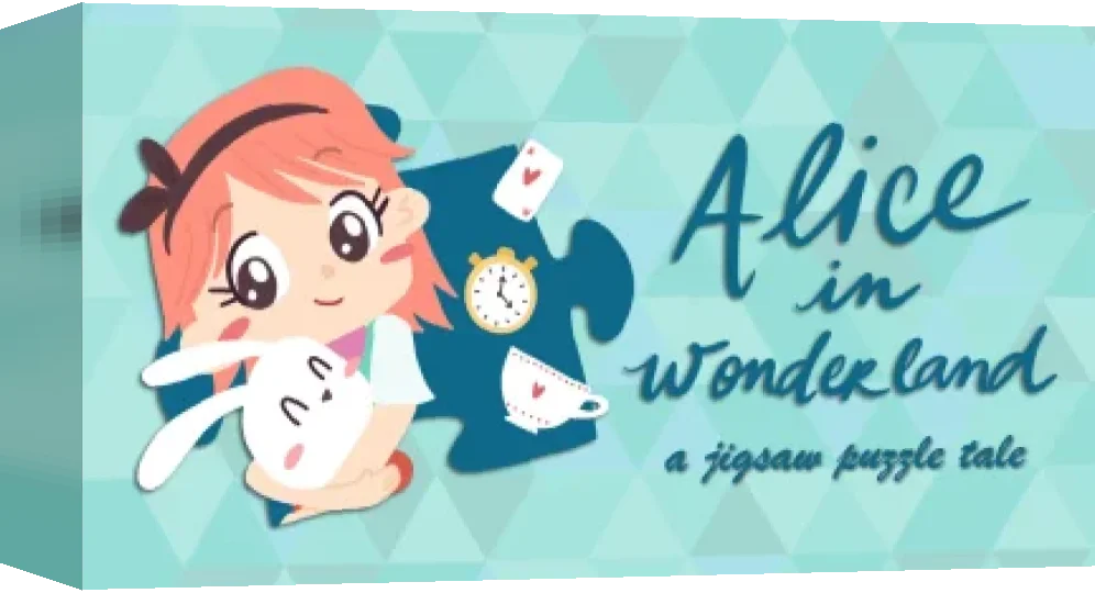 Alice In Wonderland : A Jigsaw Puzzle Tale — box-3D (WOR)