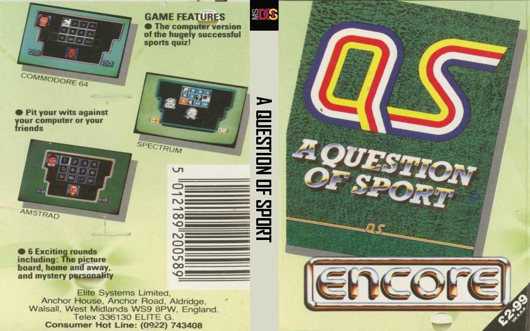 Question Of Sport, A — box-texture (EU)