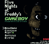 Five Nights At Freddy's GameBoy — sstitle (WOR)