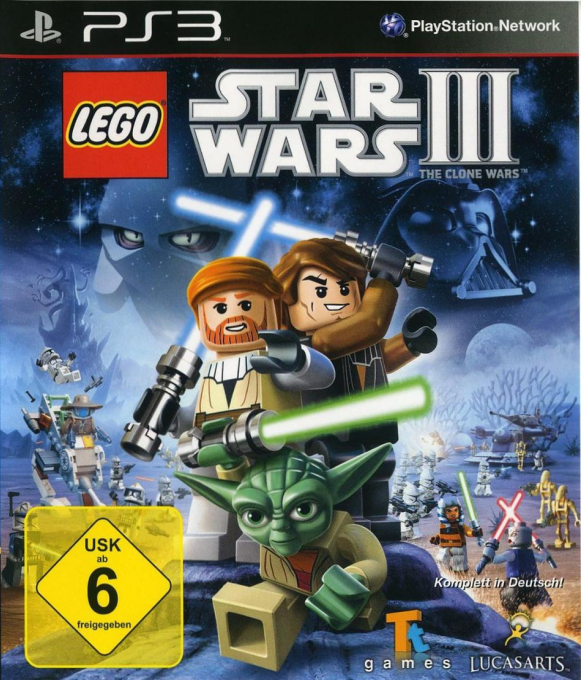 LEGO Star Wars III - The Clone Wars — box-2D (DE)