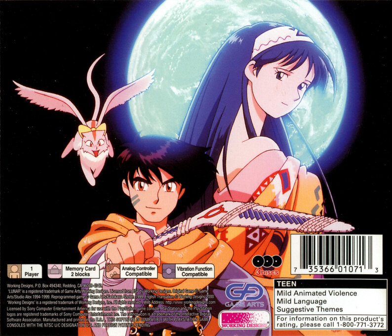 Lunar 2 - Eternal Blue — box-2D-back (US)
