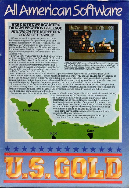 Battle For Normandy — box-2D-back (EU)