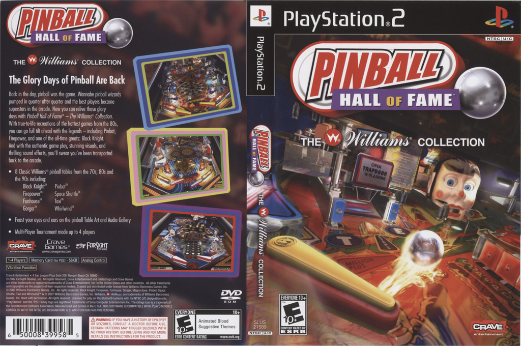Pinball Hall Of Fame - The Williams Collection — box-texture (US)