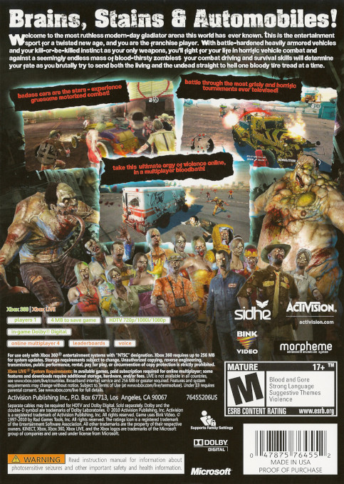Blood Drive — box-2D-back (US)