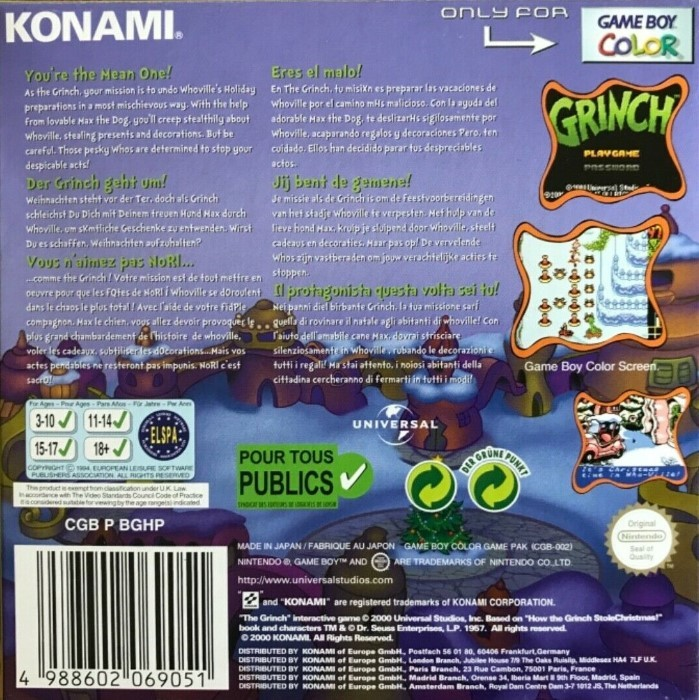 Grinch, The — box-2D-back (EU)