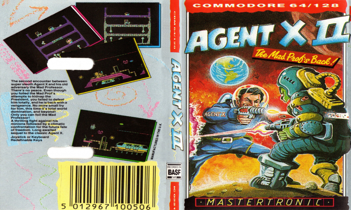 Agent X 2 - The Mad Prof's Back — box-texture (EU)