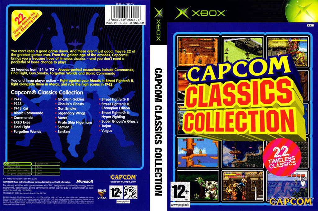 Capcom Classics Collection Vol. 1 — box-texture (EU)