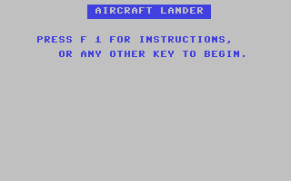 Aircraft Lander — sstitle (WOR)