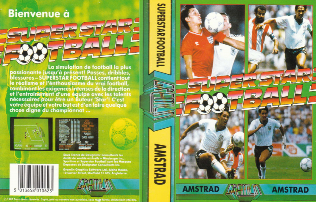 Gary Lineker's Super Star Football — box-texture (FR)