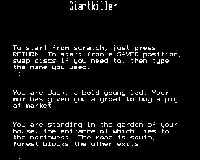 Giant Killer — ss (WOR)