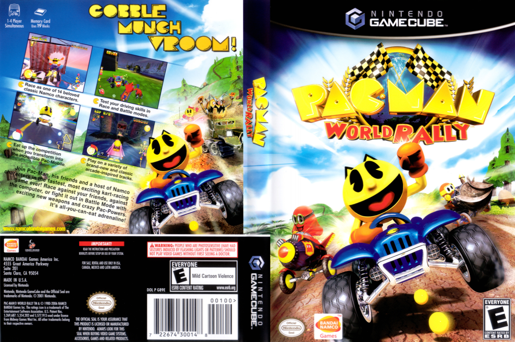 Pac-Man World Rally — box-texture (US)