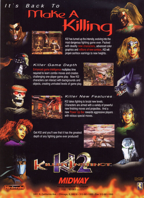 Killer Instinct 2 — box-2D-back (WOR)