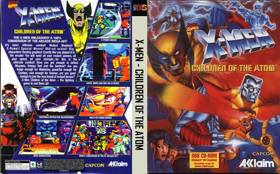 X-Men - Children of the Atom — box-texture (US)