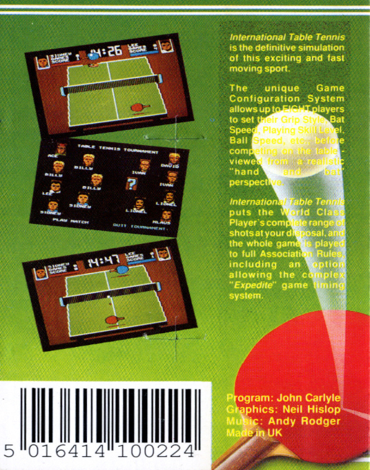 International Table Tennis — box-2D-back (EU)