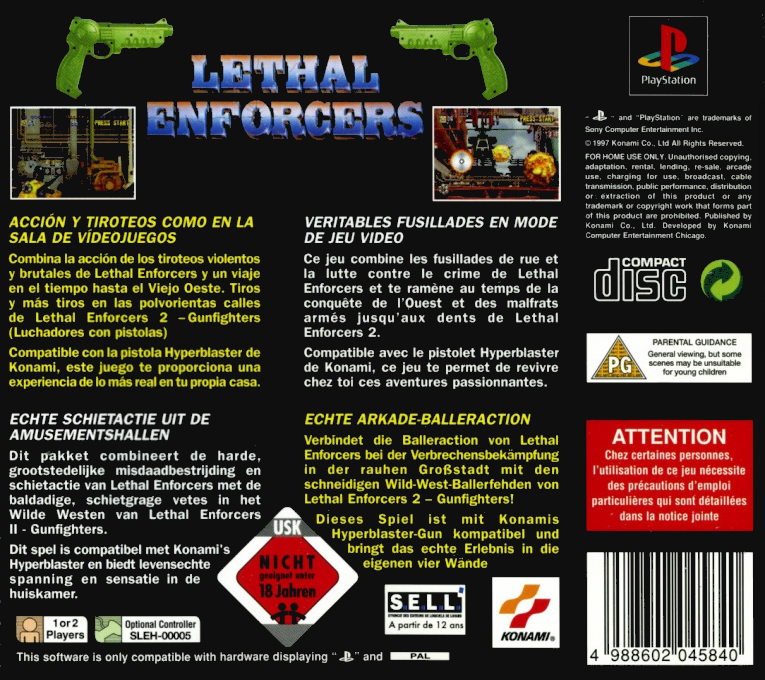 Lethal Enforcers — box-2D-back (EU)