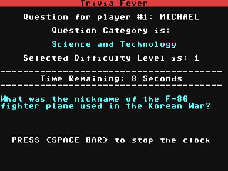 Trivia Fever — ss (WOR)
