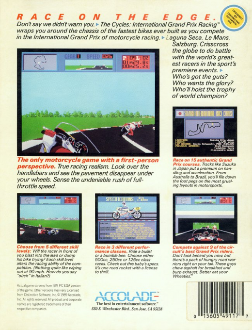 Cycles, The - International Grand Prix Racing — box-2D-back (US)