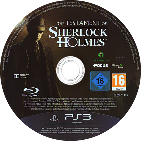 Testament De Sherlock Holmes, Le — support-texture (EU)