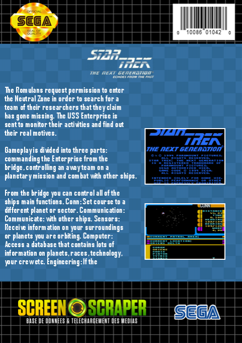 Star Trek - The Next Generation - Echoes From The Past — box-2D-back (SS)