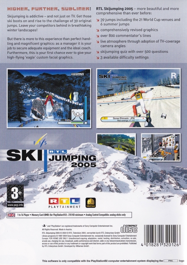 RTL Skispringen 2005 — box-2D-back (EU)