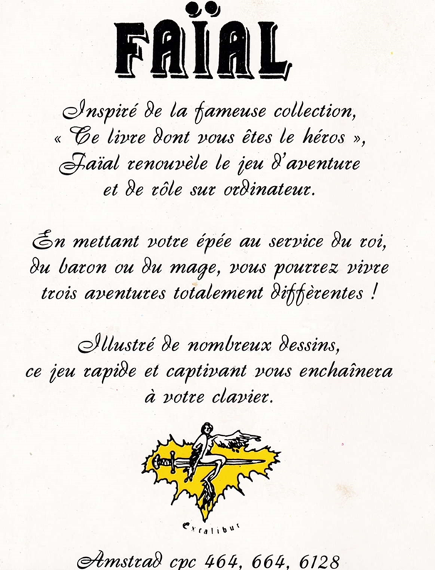 Faial - Chevalier Du Levant — box-2D-back (FR)