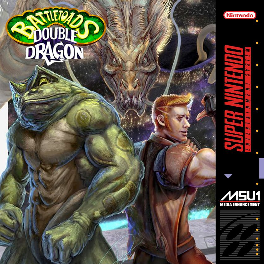 Battletoads & Double Dragon box art
