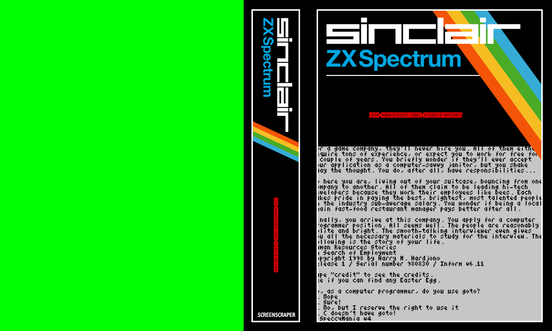 ZxZvm - Human Resources Stories - In Search of Employment — box-texture (SS)