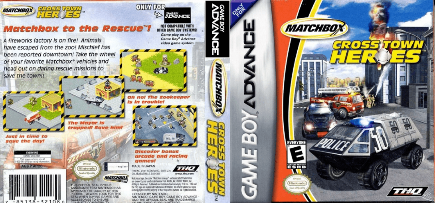 Matchbox Cross Town Heroes — box-texture (US)