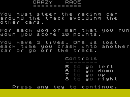Crazy Race — sstitle (WOR)