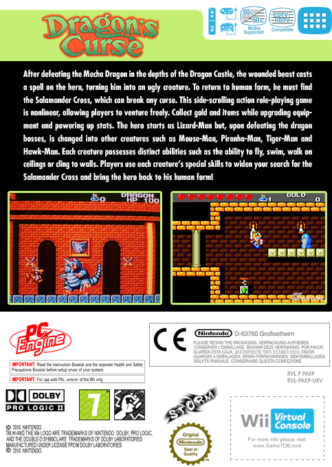 Dragon's Curse — box-2D-back (EU)