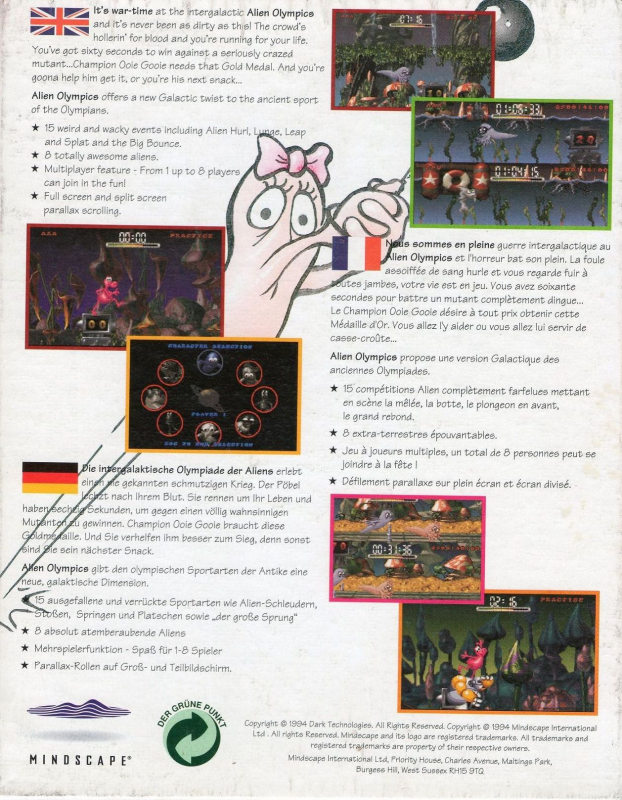 Alien Olympics — box-2D-back (EU)