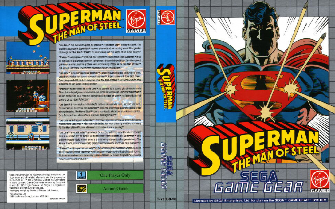 Superman - The Man Of Steel — box-texture (EU)