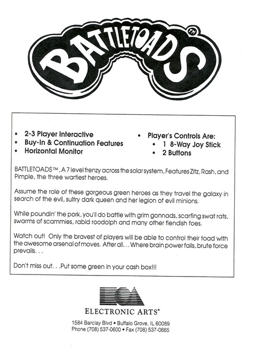 Battletoads — box-2D-back (US)