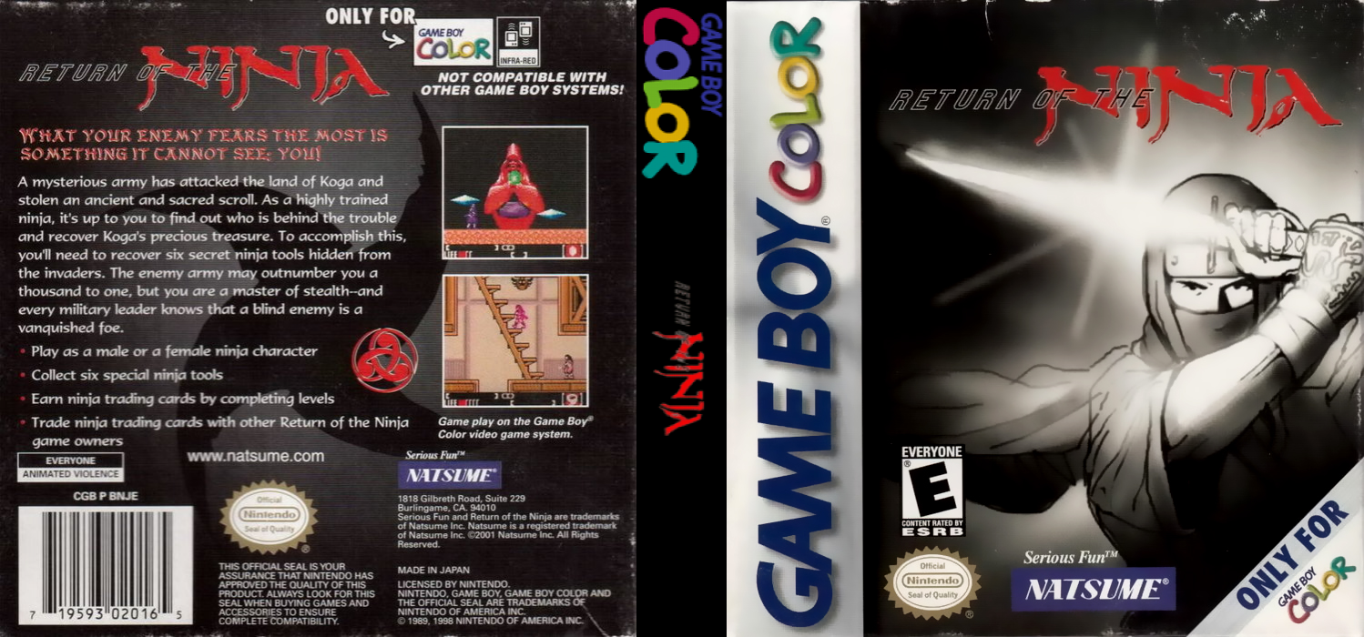 Return of the Ninja — box-texture (US)