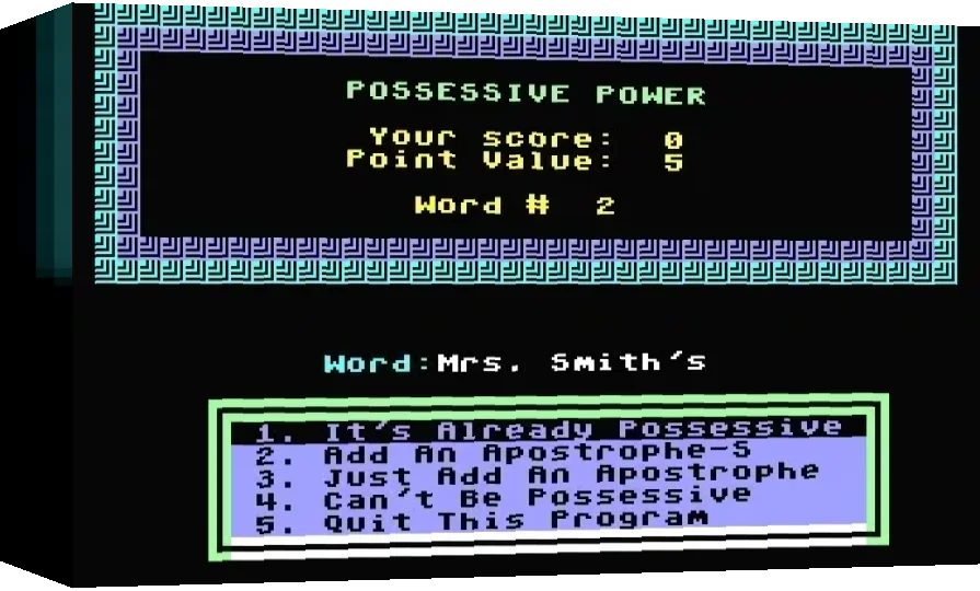 Possessive Power — box-3D (WOR)