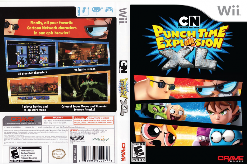 Cartoon Network - Punch Time Explosion XL — box-texture (US)