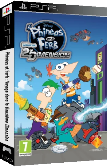 Disney Phineas and Ferb - Across the 2nd Dimension — box-3D (EU)