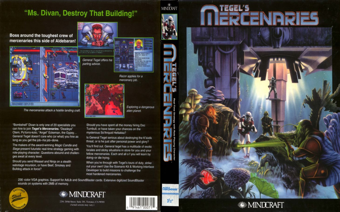 Tegel's Mercenaries — box-texture (US)