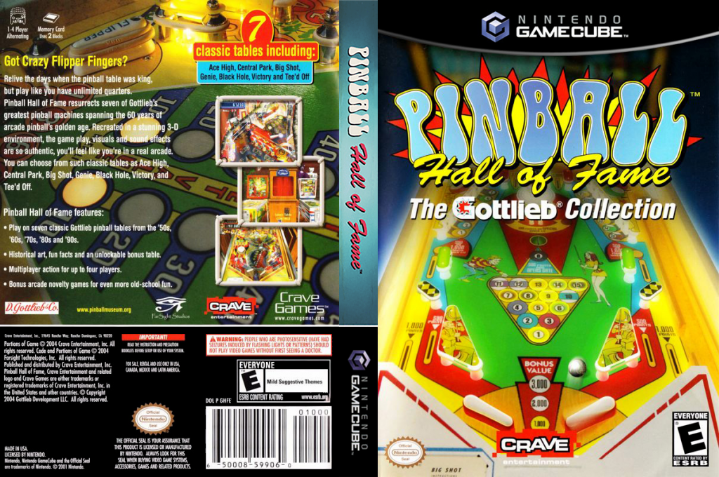 Pinball Hall Of Fame - The Gottlieb Collection — box-texture (US)