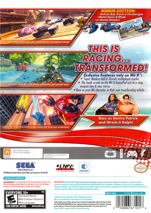 Sonic And All Stars Racing Transformed — box-2D-back (US)