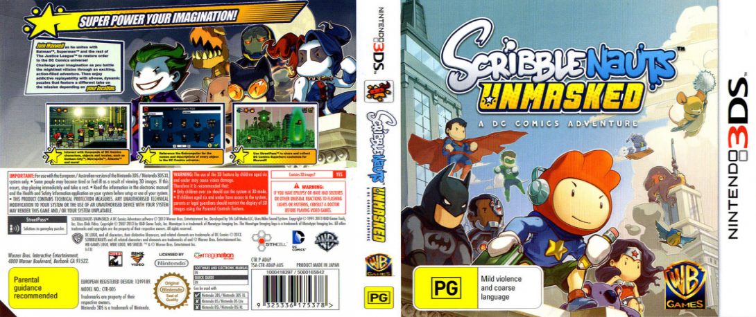 Scribblenauts Unmasked: A DC Comics Adventure — box-texture (AU)