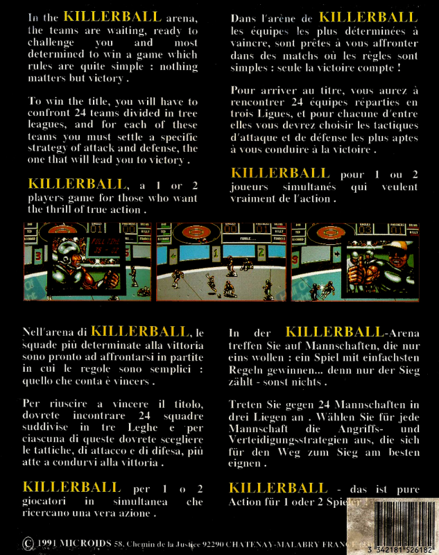 Killerball — box-2D-back (EU)